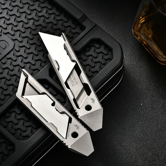Titanium EDC Utility Knife | Compatible with Standard Utility Blades