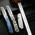 Premium M390 Titanium EDC Folding Knife | TC4 Handle | Outdoor Survival Pocket Knife