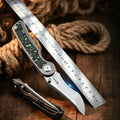 S90V Titanium Folding Knife | Carbon Fiber Handle | Outdoor Survival EDC Pocket Knife