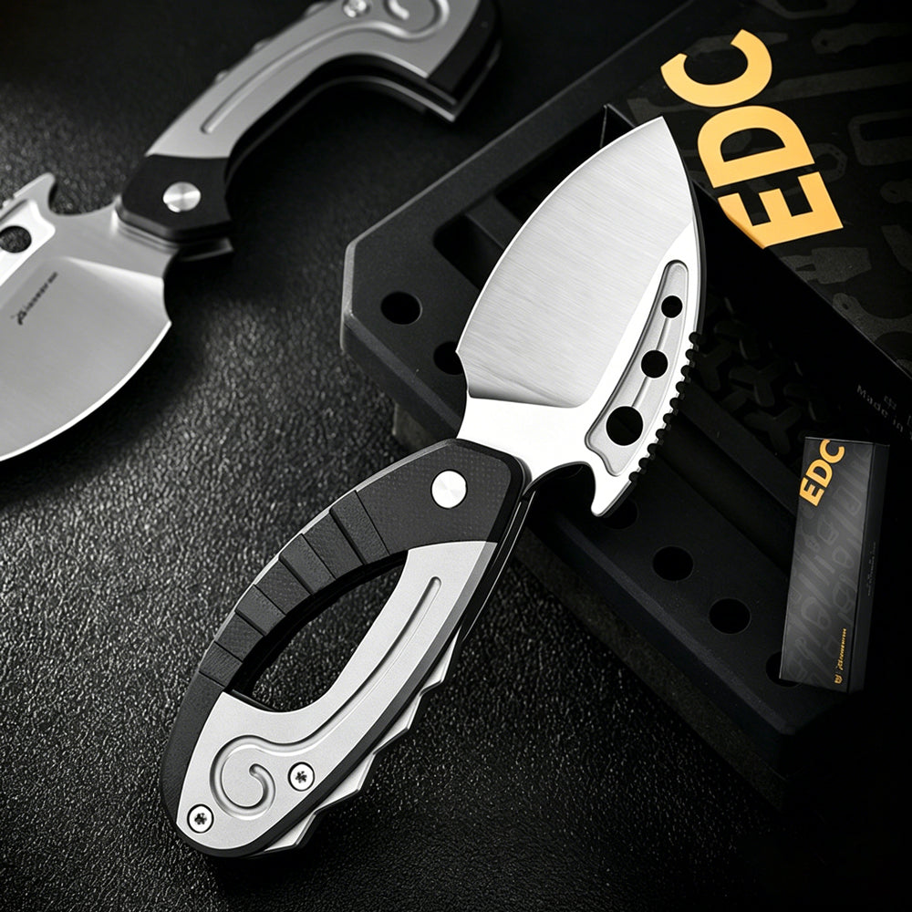 S90V Titanium Folding Knife | Carbon Fiber Handle | Outdoor Survival EDC Pocket Knife