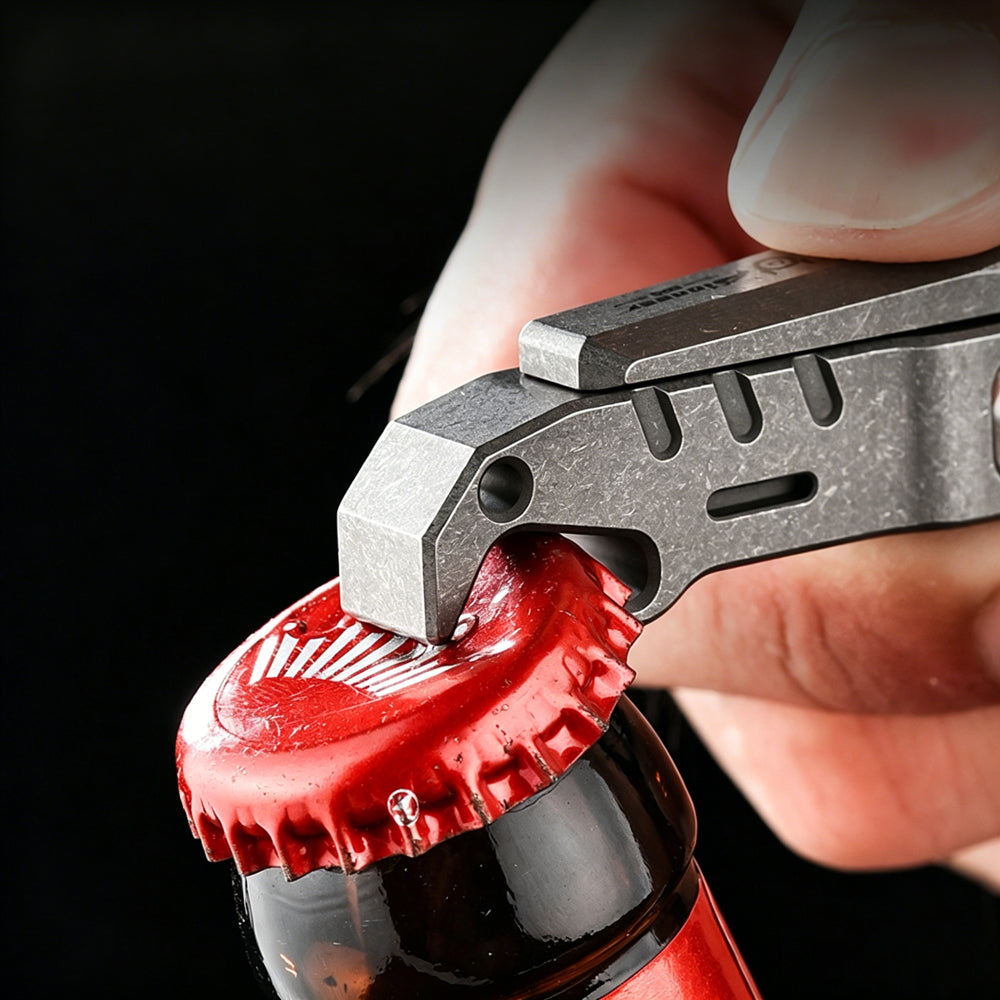 Titanium Nail Clipper | Rotating Head Design | EDC Titanium Nail Cutter