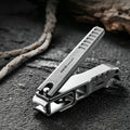 Titanium Nail Clipper | Rotating Head Design | EDC Titanium Nail Cutter