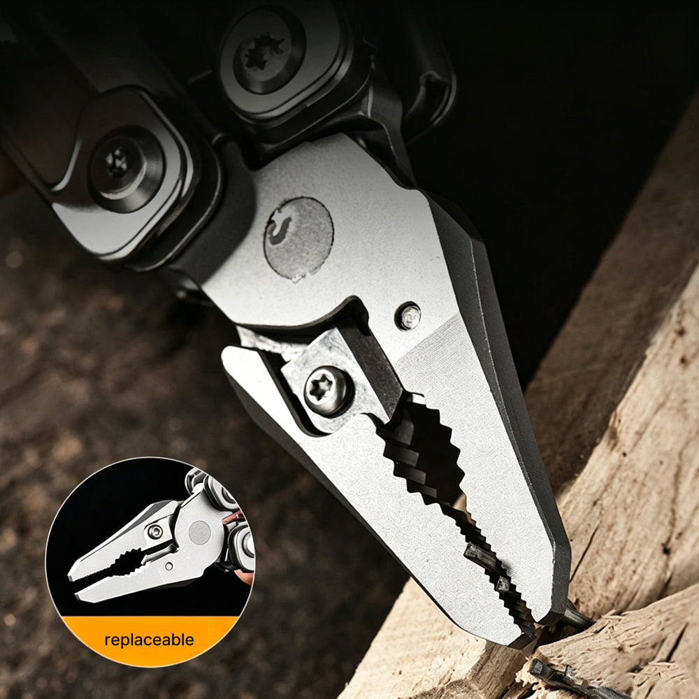 Titanium Multi-Tool Pliers | Outdoor Camping EDC Tool | CNC Precision Machined