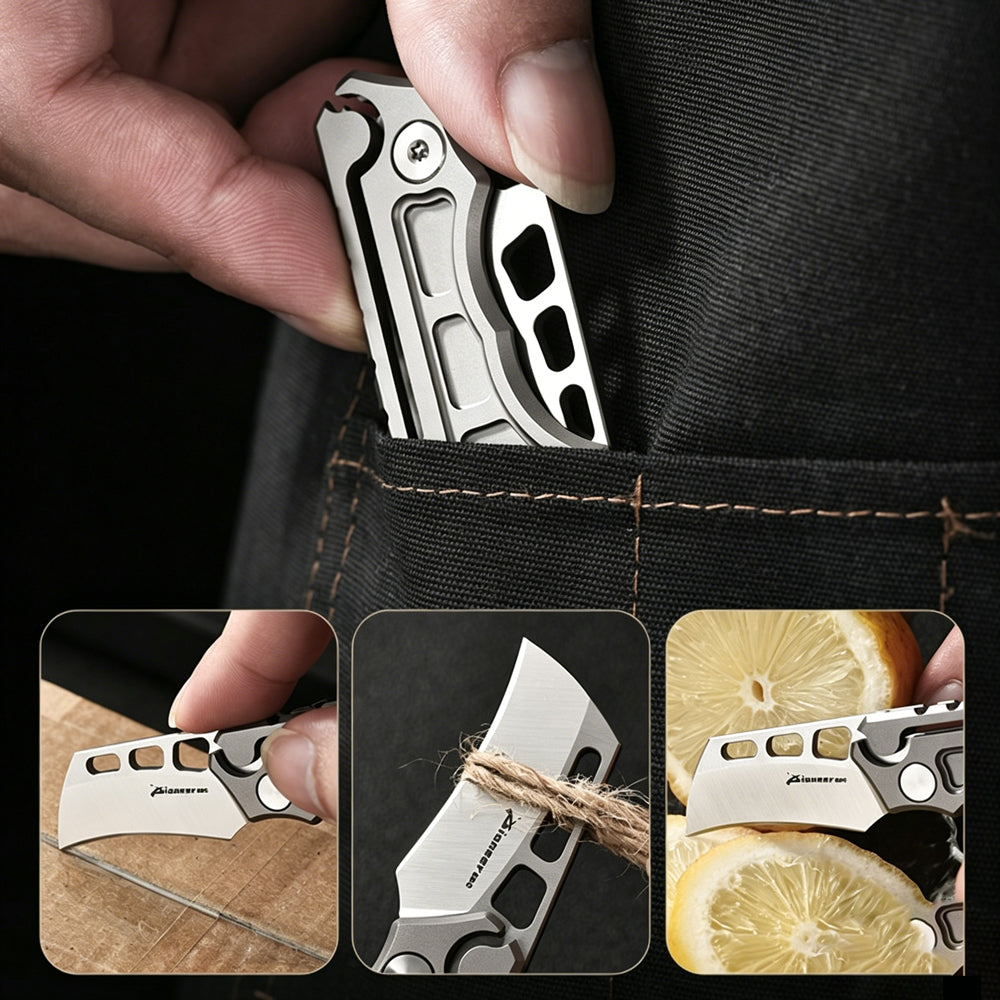Titanium EDC Folding Knife | Mini Portable Outdoor Camping & Survival Pocket Knife