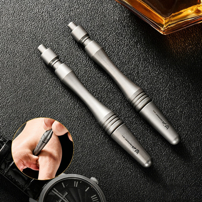 Titanium EDC Pen | Compact Metal Signature Pen | Outdoor Everyday Carry Writing Tool