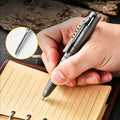 Titanium Tactical Pen | Bolt-Action Retractable EDC Tool | Outdoor Carry Pen
