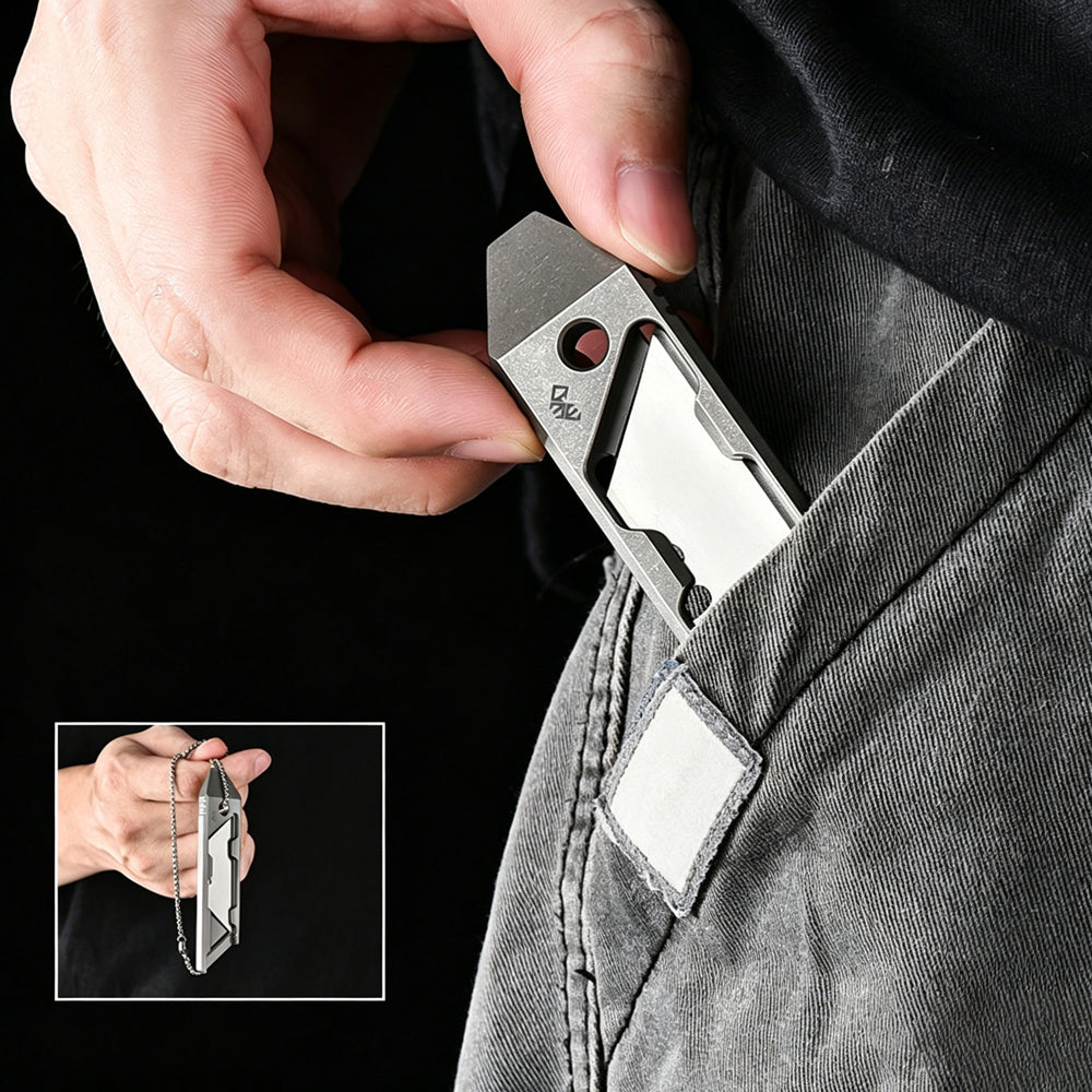 Titanium EDC Utility Knife | Compatible with Standard Utility Blades