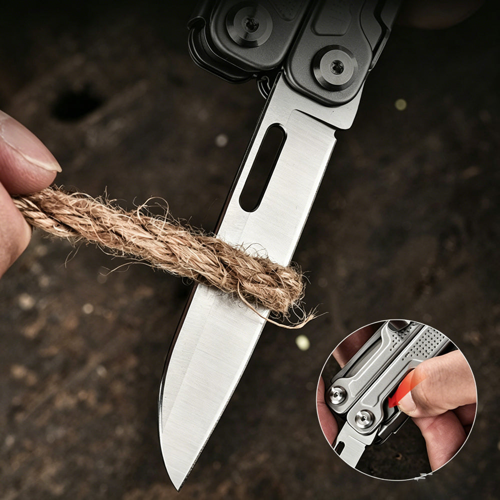 Titanium Multi-Tool Pliers | Outdoor Camping EDC Tool | CNC Precision Machined