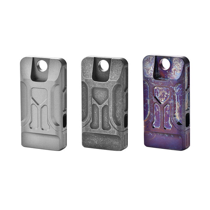 Titanium EDC Whistle | Dual-Tube High-Decibel Emergency Survival Whistle | Outdoor Camping Tool