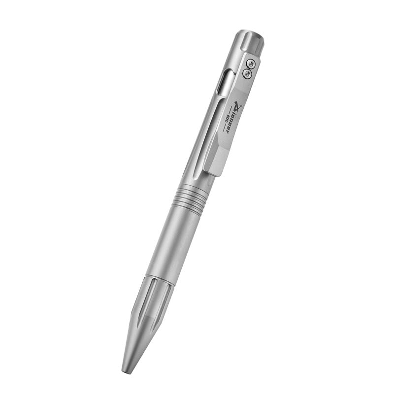 Titanium Tactical Pen | Retractable Press-Action EDC Pen | Outdoor Carry Tool
