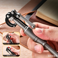 Titanium Tactical Pen | Ram-Horn Design EDC Tool | Outdoor Everyday Carry Pen